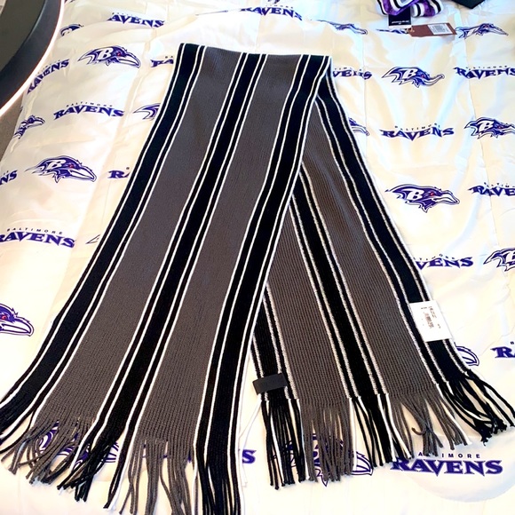 CALVIN KLEIN SCARF BLK WHT & GREY NEW Sz:Os - Picture 5 of 5